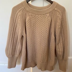 Beautiful Magaschoni tan sweater sized Large.